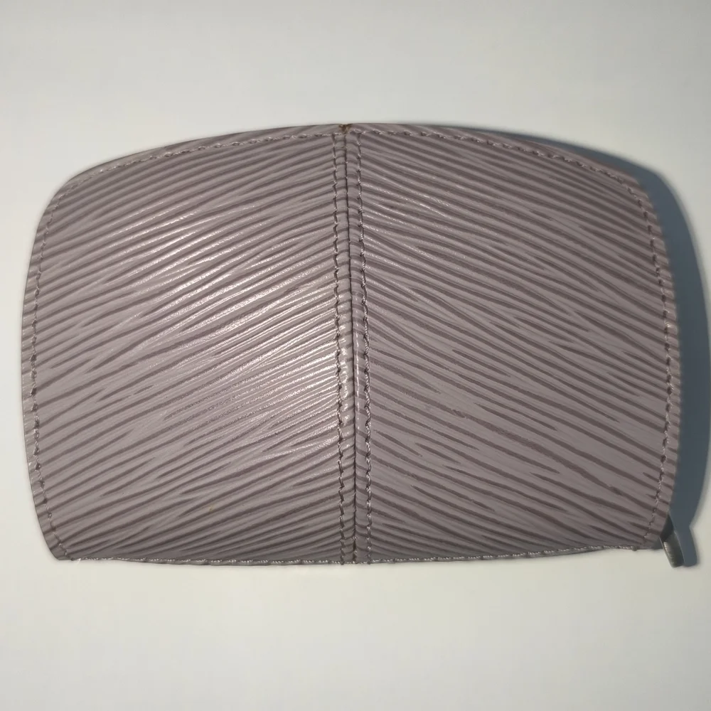 Louis Vuitton Lilac Demi-Lune Epi Leather Porte Monnaie Zip Coin Case Wallet